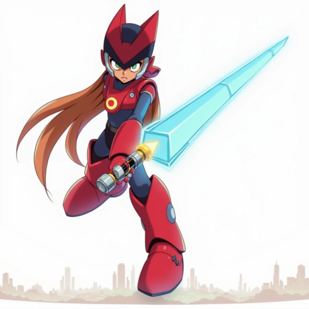 create a red and blue power ranger with a gun in its hand, 1girl ,anime girl, big breast, full body , black background ,power armor, super sentai, full body, Jester girl