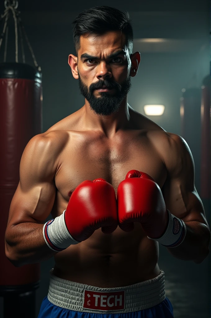 Virat Kohli as a boxer

