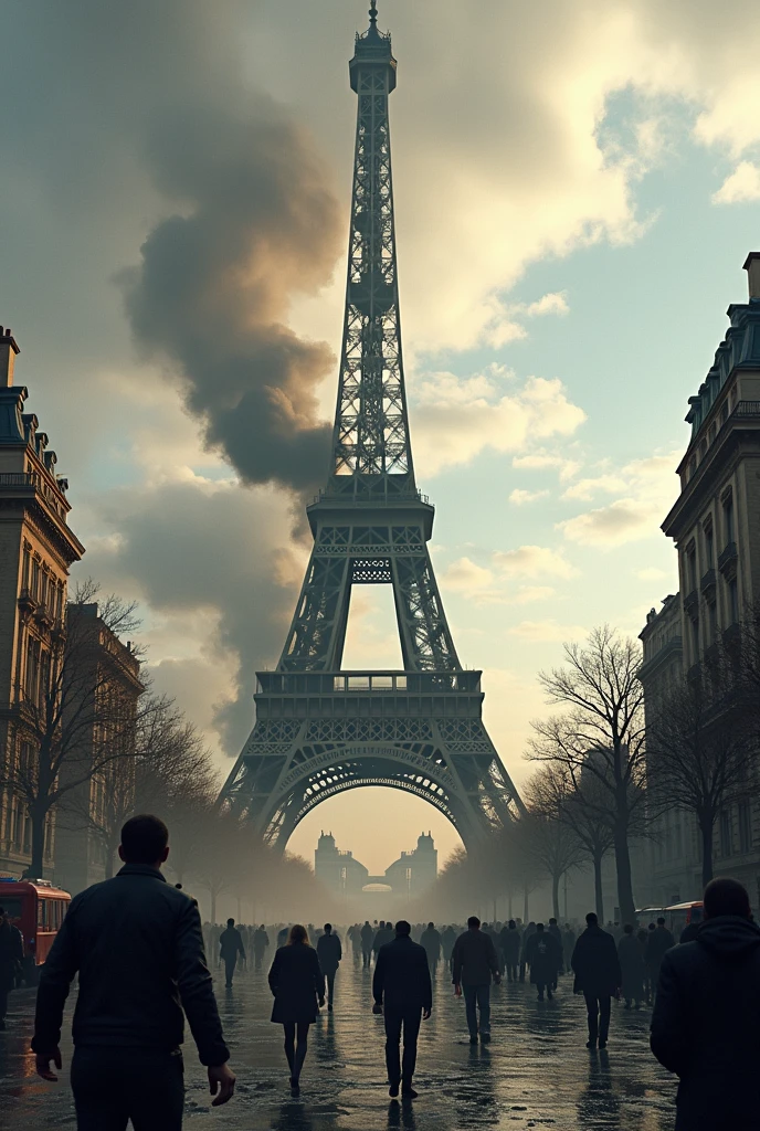 Eiffel tower collapse