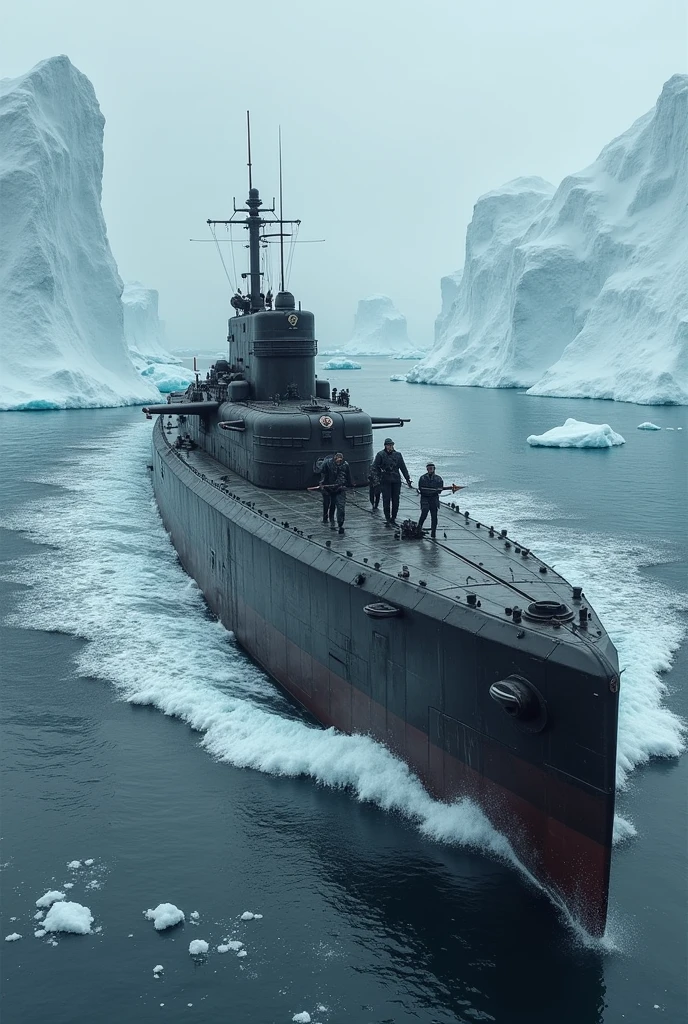 A nazi Submarine in Greenland sea named Grantz