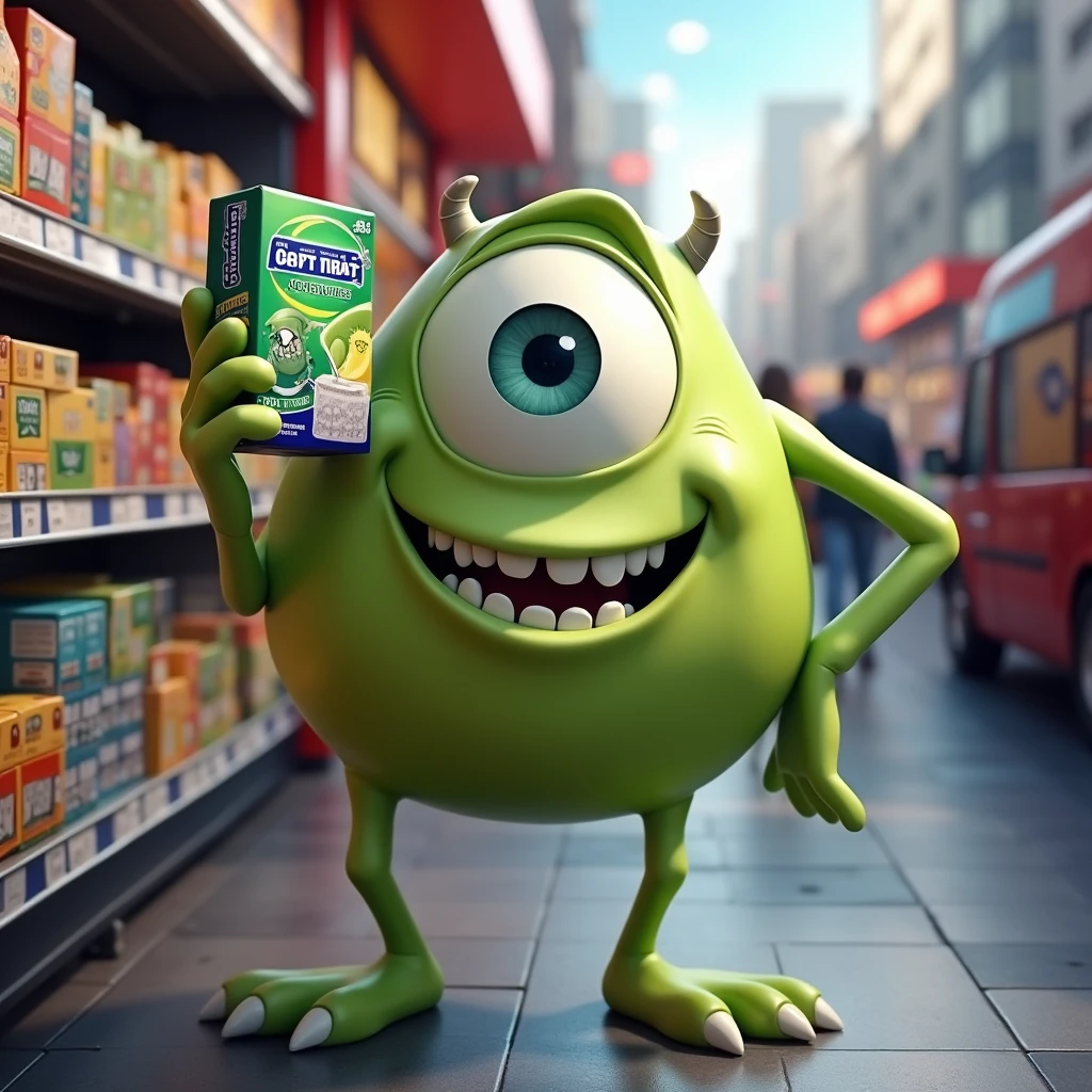 mike wazowski selling condoms