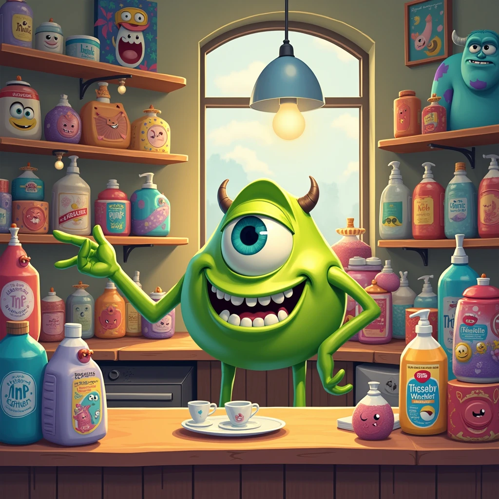 mike wazowski selling dildos