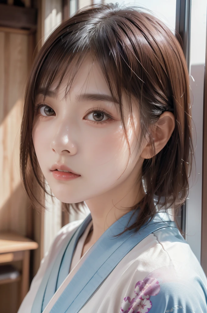 alafed asian woman，White top and blue tie, Kawaii realistic portrait, Realistic anime 3 D style, Photorealistic anime, Guviz-style artwork, realistic anime artstyle, Realistic young anime girl, anime realism style, Photorealistic!!!!!!! Art style, made with anime painter studio, hyper realistic anime, Realistic anime art style, Realistic. Cheng Yi