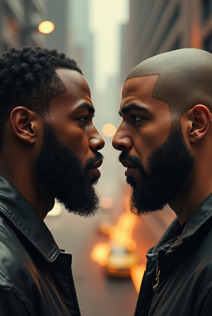 Kendrick Lamar and Drake dissing each other