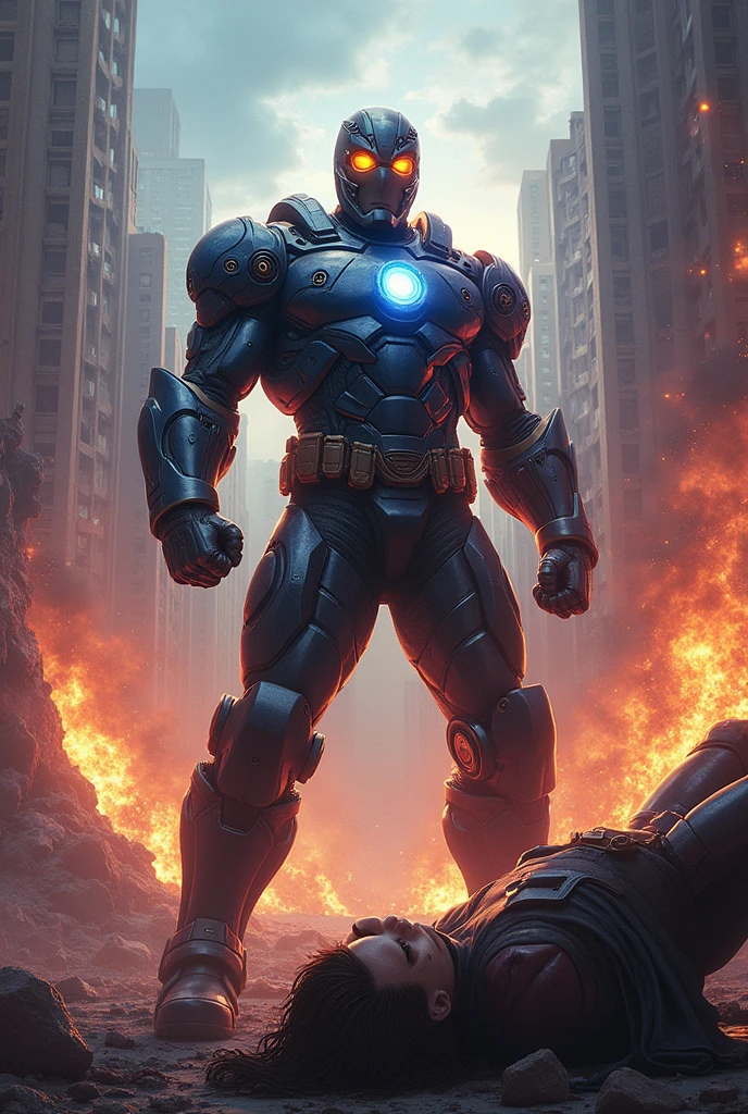 Kang the Conqueror destroying universes and superheros