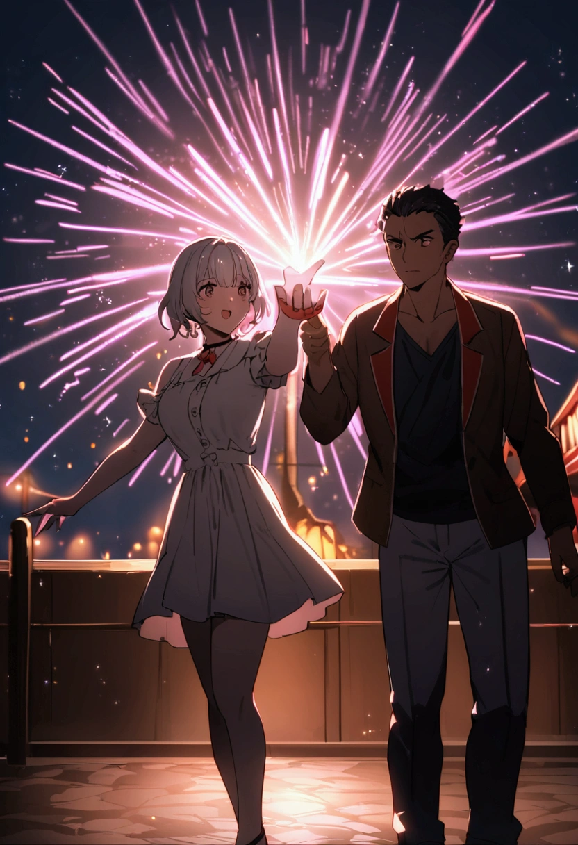 An unassuming man and a popular woman、Amusement park date、NTR