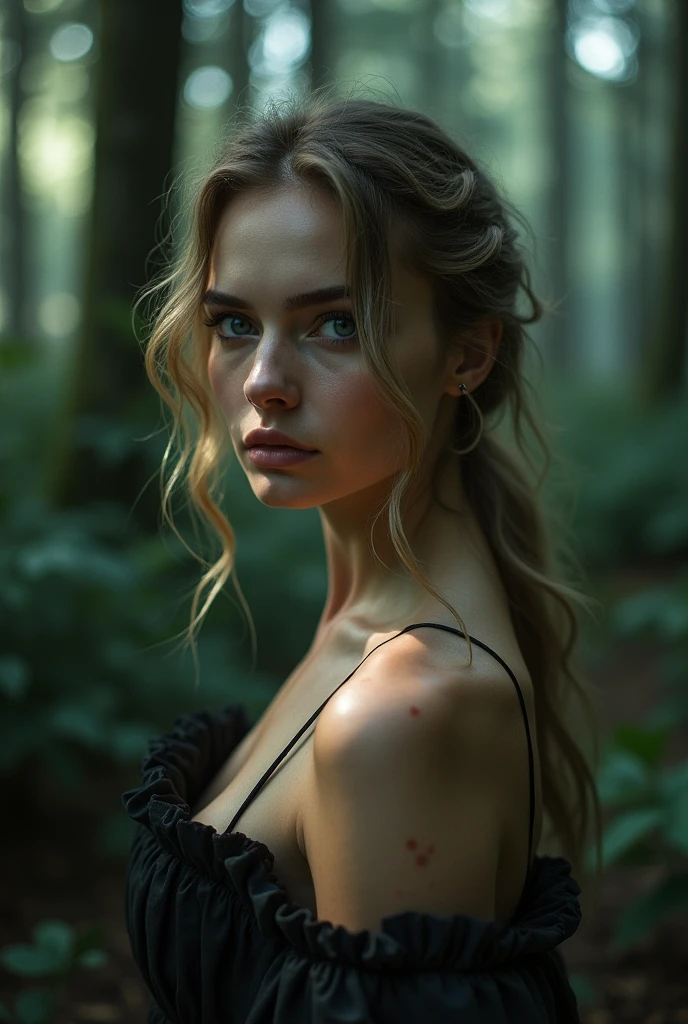 Assaulted bent over woman, deep shadow, sinister, award winning photo, best quality, masterpiece, upper body, woman, freckled face, windblown blonde hair, emerald eyes, modern strapless dress by Jeremy Lipking, by Antonio J. Manzanedo, by lee jeffries nikon d850 film stock photograph 4 kodak portra 400 camera f1.6 lens rich colors hyper realistic lifelike texture dramatic lighting unreal engine trending on artstation cinestill 800, fisheye lens, Style-Kilt, windy beach, scottish loch, forest, (((she is assaulted by men:1.2))), (((werewolves))), (((hit in the cheek))), (((many hand hit action movement:1.2))), (((she is beaten and her clothes are torn))), ((naked breast)), ((naked vagina view:1.2)), (((naker pussy view:1.1)), (((large hips))), ((bulges)), (((medium sagging breasts))), (((she is violently hit in the face:1.2))), (((panty lowered))), ((panty on thighs)), (((manhandled))), (((large pubis))), (((men brutally pulling down her panty:1.2)))
