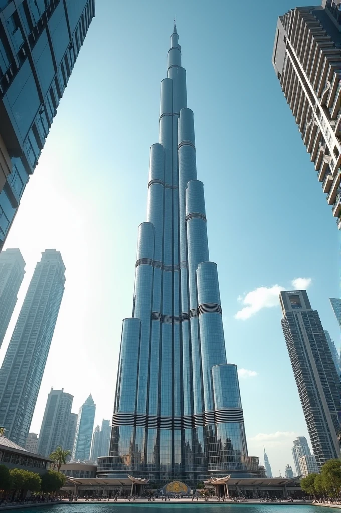 Burj Khalifa with name of Jiya