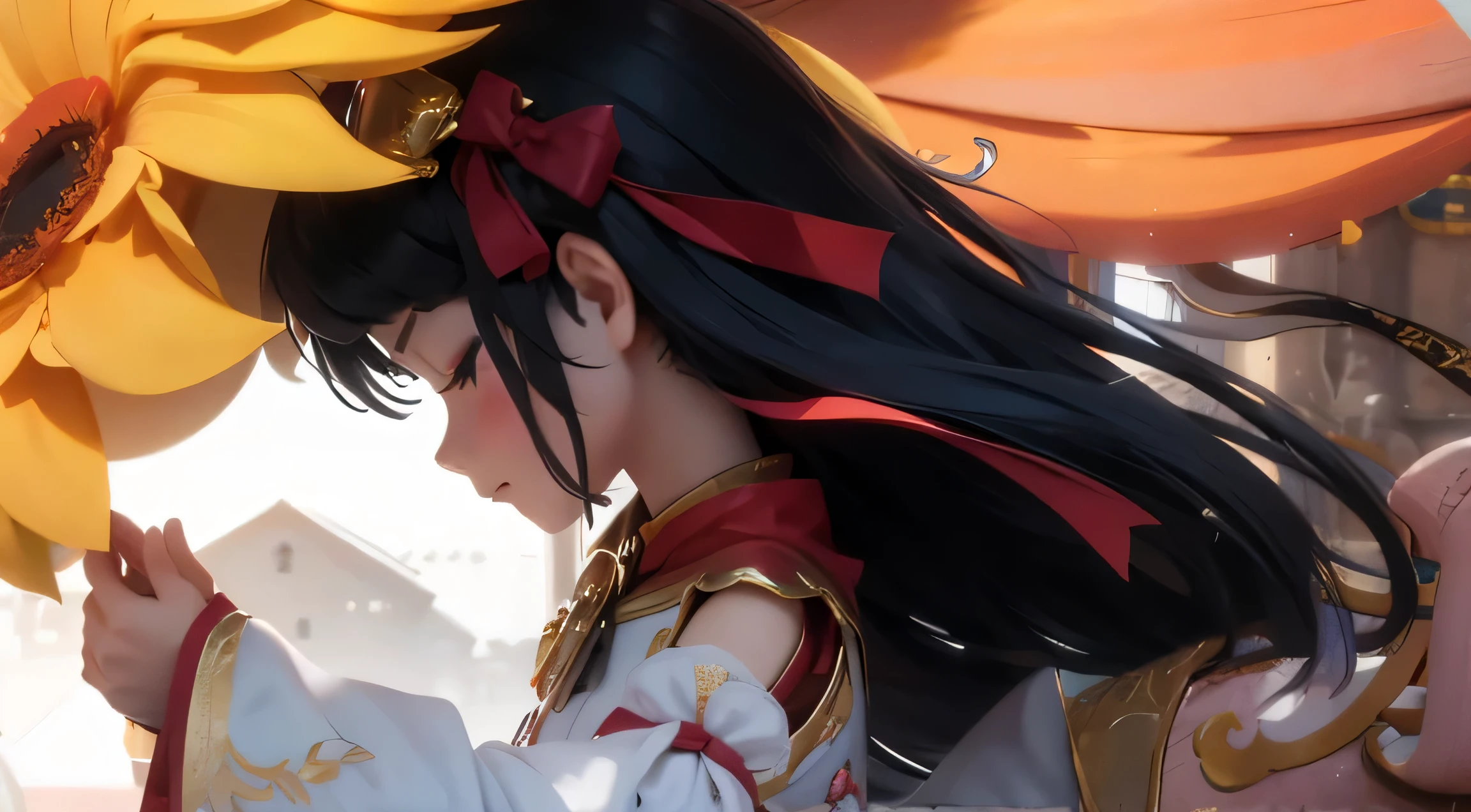  Refinement，Bow your head，Profile，With eyes closed