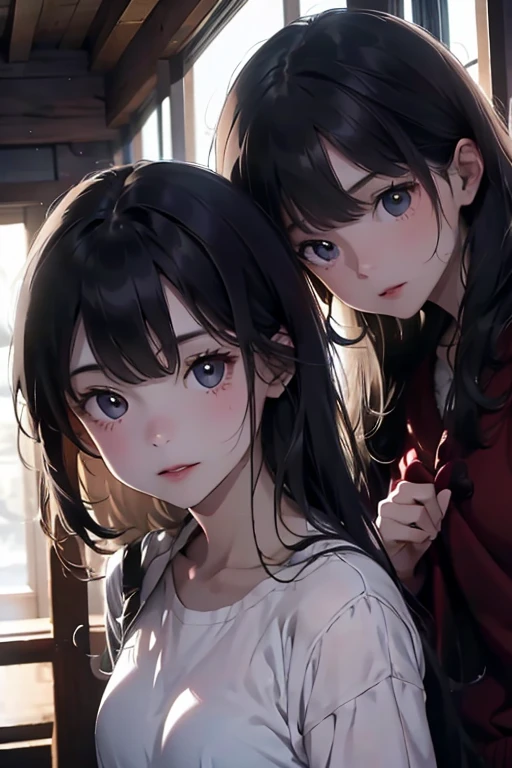 two girls. And the other darkness, One embodies light. They stand face to face