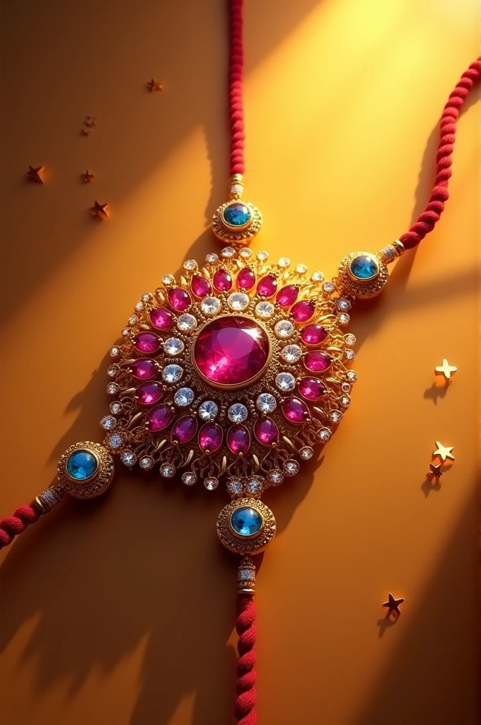 Gemstone rakhi design best ever