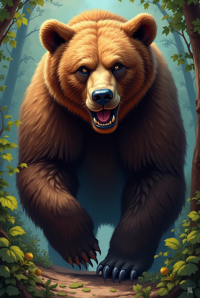 Horny bear