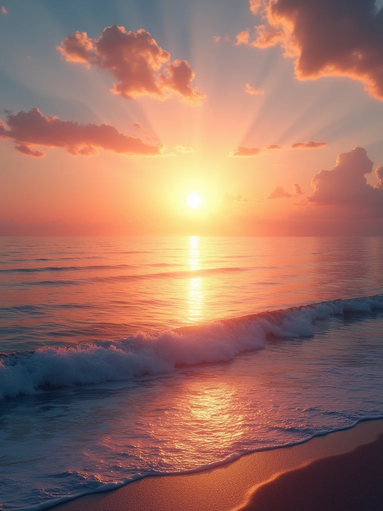 sunrize over the sea