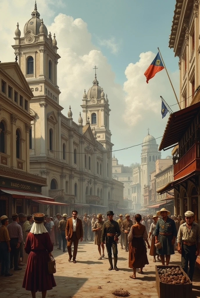 Create picture about the social climate during the 19th Century in the Manila Philippines .