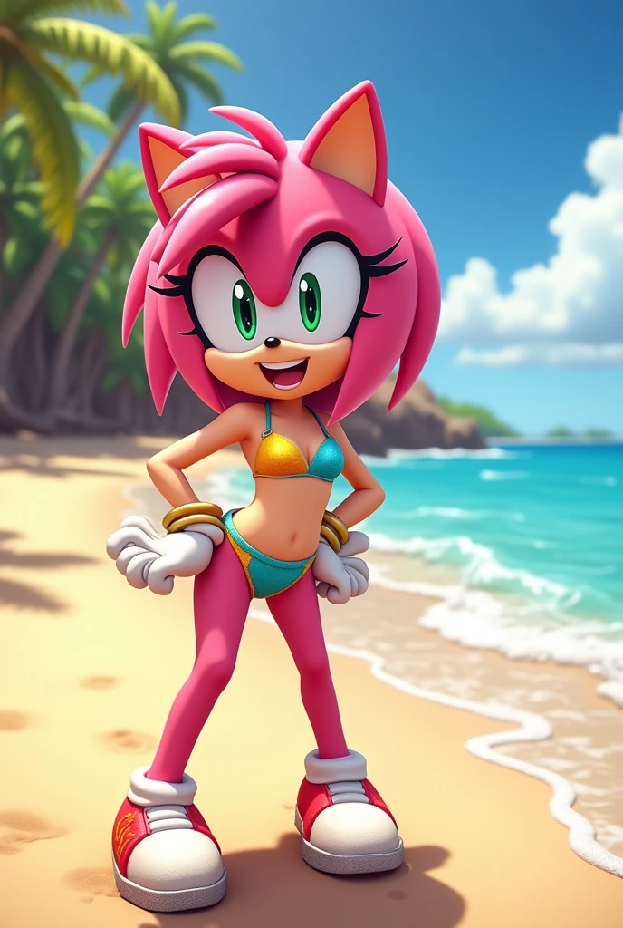 Amy rose en bikini sexual