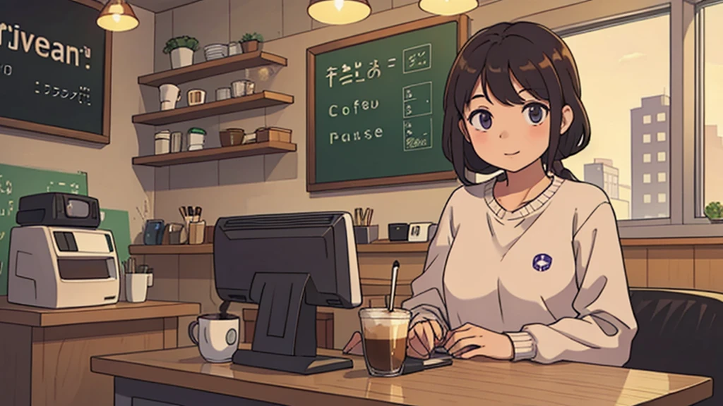 Coffee Shop Computer、university student、One person