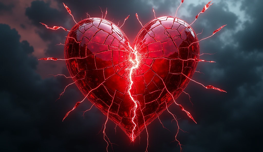 Masterpiece. Album cover. HDR. High Contrast. Music Genre: Rock. Rock album art. Heart Break.