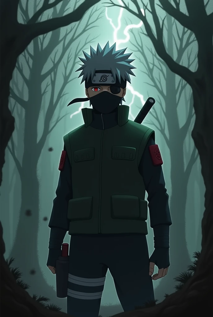 Kakashi Hatake with dangerous look