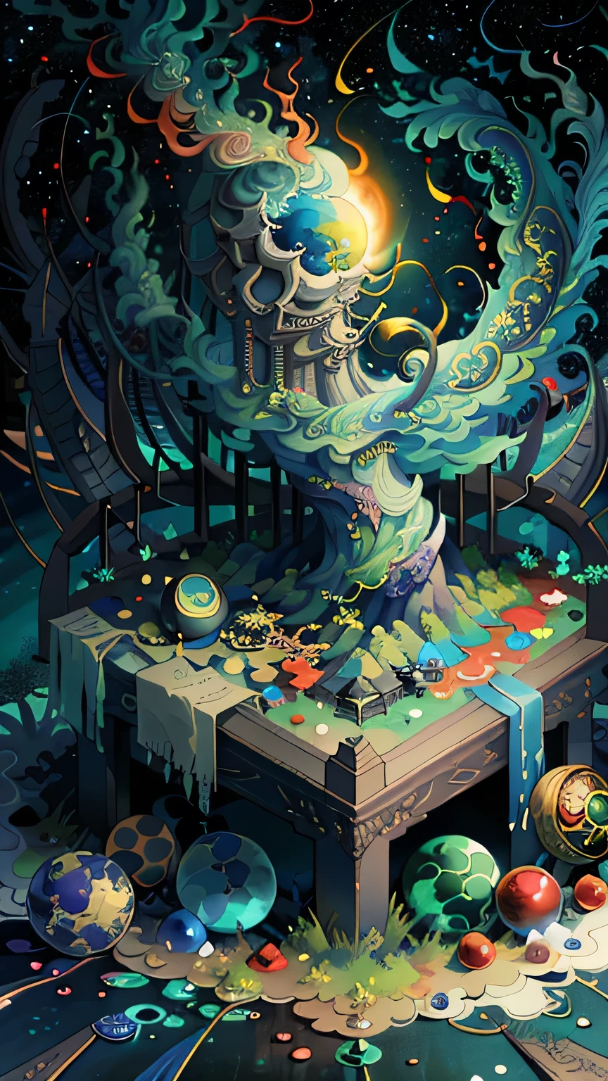 original,(Awareness-raising:1.1),(Highest quality),(masterpiece:1.1),(Highly detailed CG unity 8k ),(Extremely colorful:1.2),Eternity transcends matter, Temporal and spatial dimensions,To end the rule of all things,Covering the reality of everything, High-level Virtual Dream,The laws of the universe are wonderful,Transcendence,Transcendent Dimension,The emergence of Yin and Yang from the void, Birth and Death,Broken Soul,Transcendence,Complete Destruction,Higher divinity that transcends all,Firebird,universe