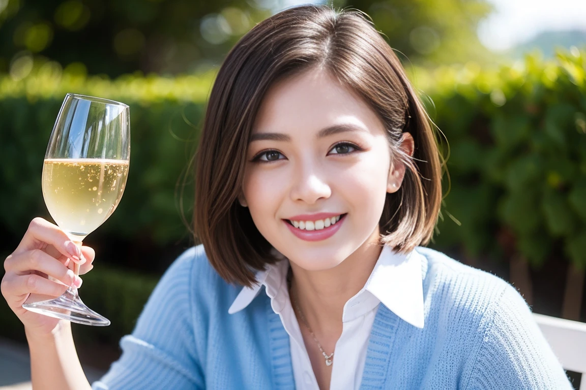 ((Highest quality、8k、masterpiece:1.3))、slimカップル、modelカップル、(Realistic, Intricate details:1.2), sashimi、Tempura、Japanese sake、Shochu 、Amazing view of the sunset sky and clouds、A bright smile、The wonderfulness of smile、Bright image、The beauty of wine, Beautiful Face, blue eyes, The light shines on your face, blush, short hair,Bright Face、 (Age 37), 39 years old, sparkling wine、Two beauties、Brown Hair、Shortcuts、Long sleeve shirt、dress、Beautiful woman 1, (slimな顔), (The body is slim), (Brown Hair), (Shortcuts), cheeks turn a little red,Attractive beauty、restaurant, In a prominent place (From the waist up) Nova Frog Style, actress, model, Upper Body, White wine, slim, smile, (smile: 1.15), Beautiful fine grain, Depth f/2,saturation, High Contrast, Strong light and shadow,Moist Body:1.5、3D texture、Delicate eyes、Brown Hair、The hair is very shiny、