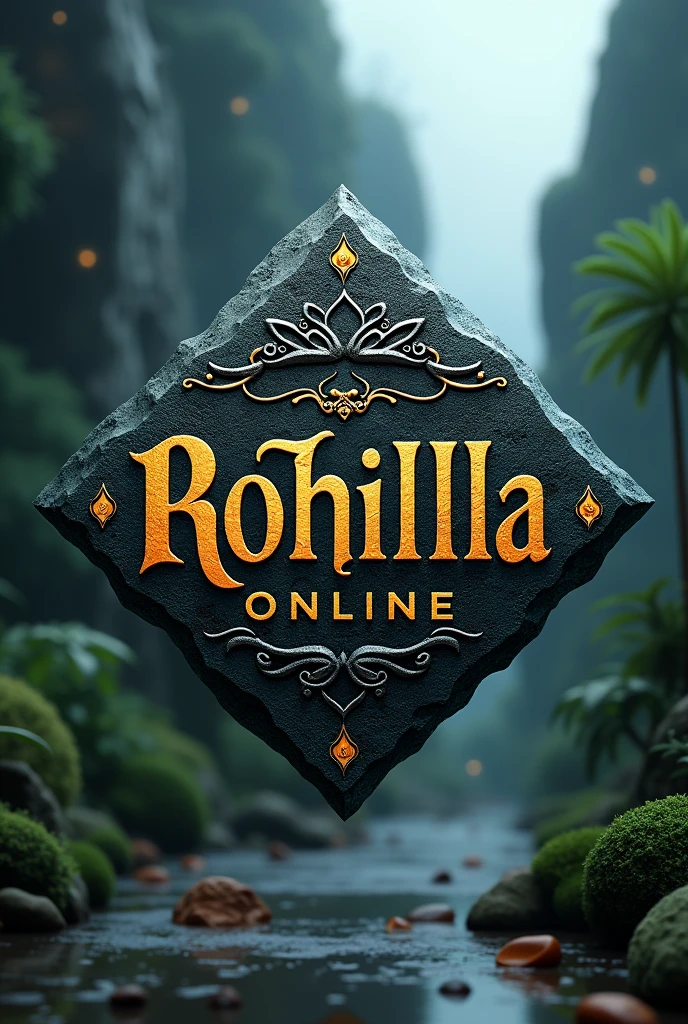 Online Rohilla logo create with stone