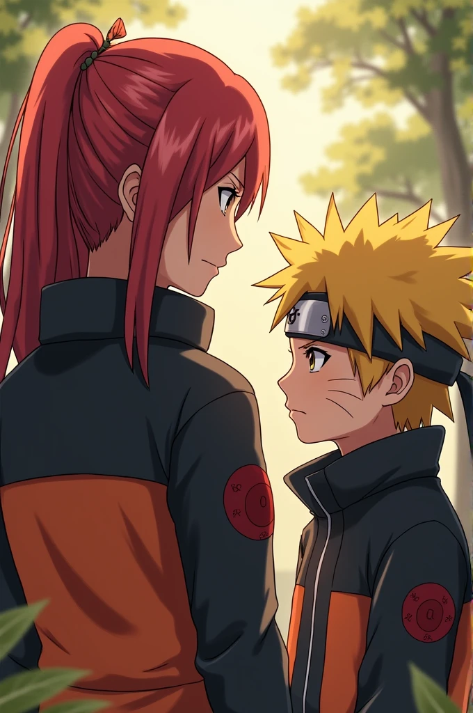 Kushina Uzumaki Rimming Naruto in front of Hinata hyuuga 