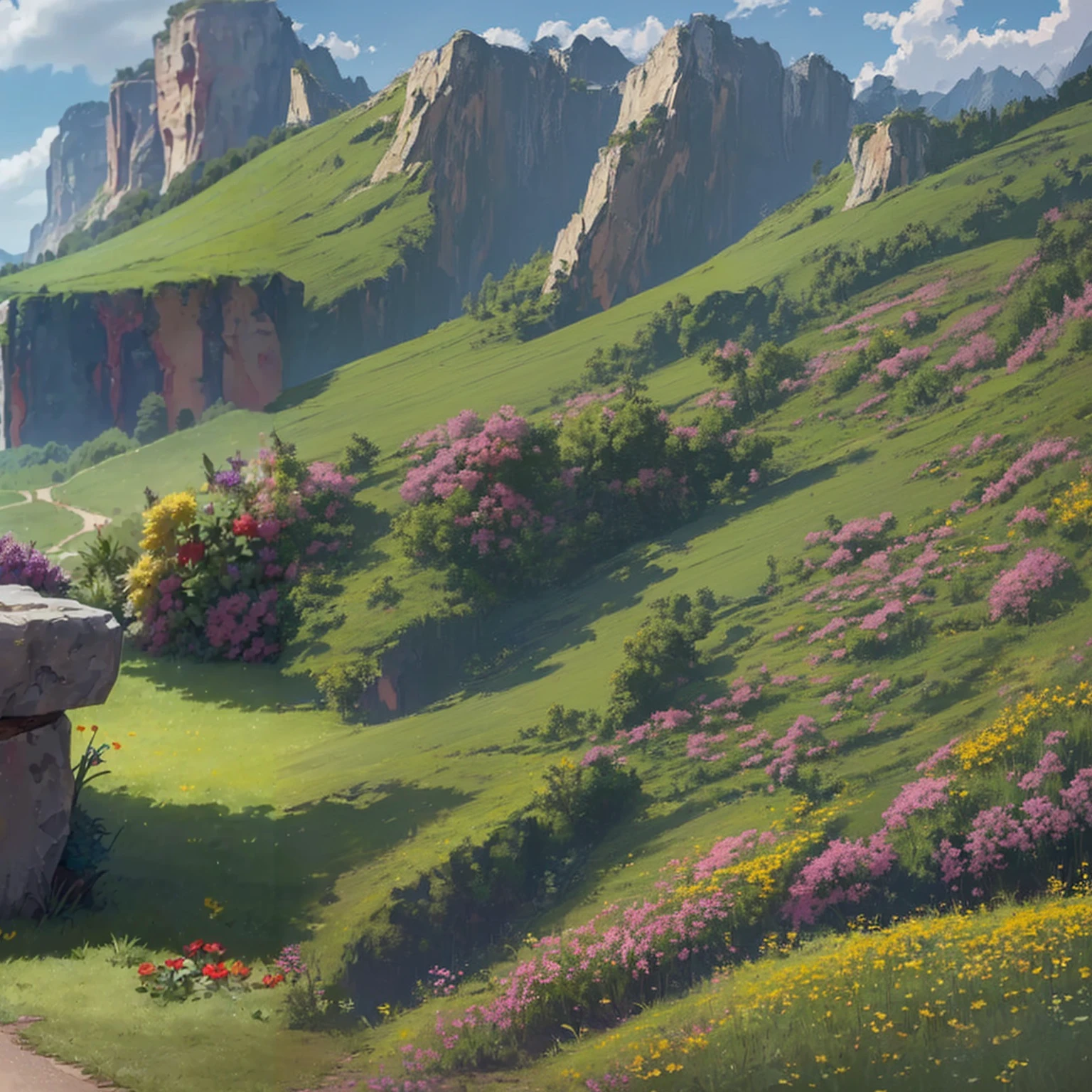 (((landscape))),(((flower field)))