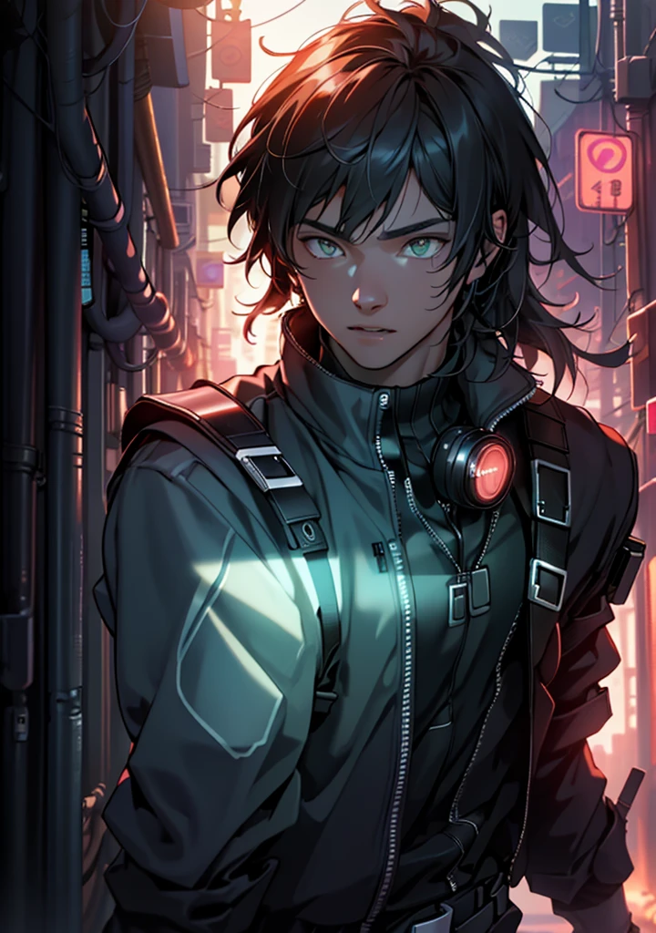 ultra detail, high resolution, ultra detailed, best quality, amazing, top quality, extremely detailed CG unity 8k wallpaper, cinematic lighting, cat fanboy, cyberpunk, dark boy