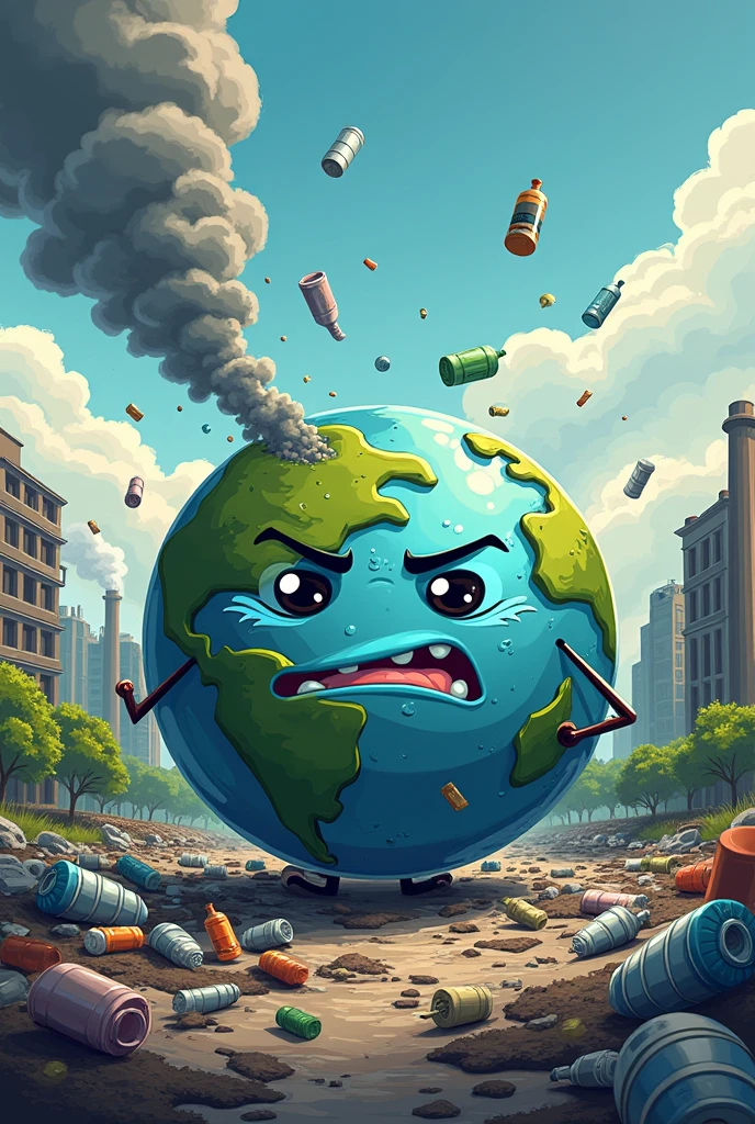 Earth Pollution Crisis - Poster