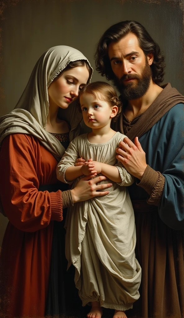 The Virgin Mary with her mother Anna and father Joachim