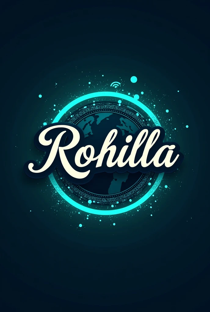Online Rohilla logo create for internet service
