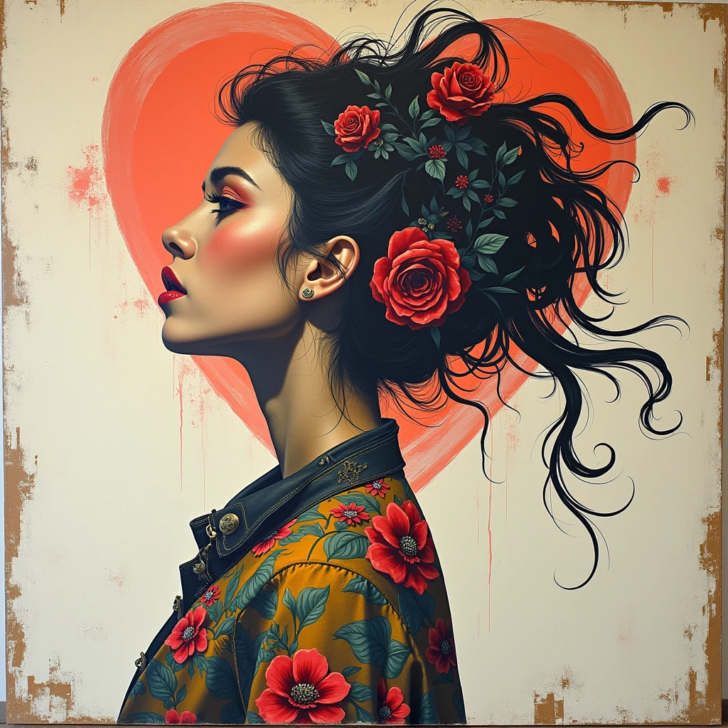 Wall art modern, banksy, boho