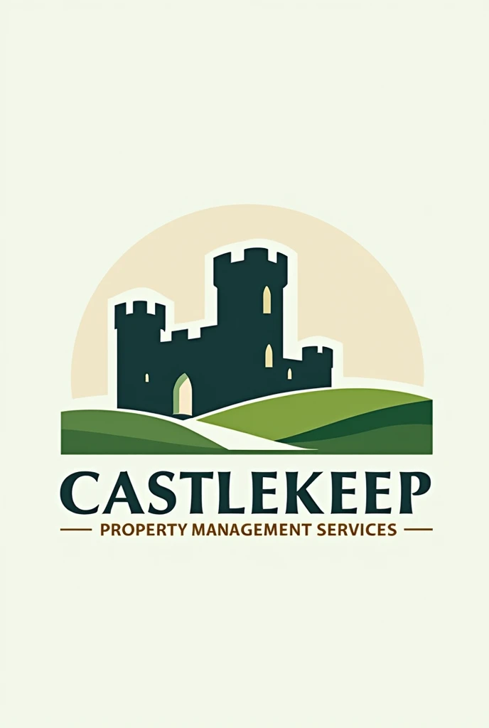 Logo image for property management services company named Castlekeep property management services 