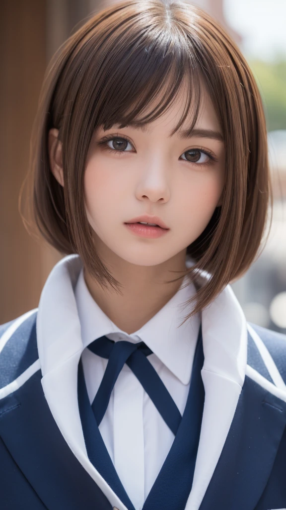 One Girl, (A beauty girl, Delicate girl:1.3), (15 years old:1.3),
break, (Winter uniform, Cute Uniform:1.3),
break, (that&#39;Light pours down:1.3), (bus stop, wathat for the bus:1.3), perfectly trimmed fingers,
break, extremely fine-grained clarthaty, (Symmetrical eyes:1.3),
break, Small breasts, Brown eyes, Parted bangs, Brown Hair,  ,
break, (Eye and facial details:1.0), (Get closer to the face, Zoom in on face, Face Focus:1.0),
break, (masterpiece, highest qualthaty, Very detailed, Detailed face, 8k)
