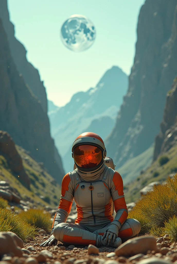 N
ndimensional
Remix
Prompts
Copy
rear angle, Highly detailed RAW color Photo, Rear Angle, Full Body, of (female space soldier, wearing orange and white space suit, helmet, tined face shield, rebreather, accentuated booty), outdoors, (looking up at advanced alien structure, on alien planet), toned body, big butt, (sci-fi), (mountains:1.1), (lush green vegetation), (two moons in sky:0.8), (highly detailed, hyperdetailed, intricate), ((DAY TIME)), (lens flare:0.7), (bloom:0.7), particle effects, raytracing, cinematic lighting, shallow depth of field, photographed on a Sony a9 II, 50mm wide angle lens, sharp focus, cinematic film still from Gravity 2013, from behind, female space soldier laying down on the floor unconsicous, Lifeless