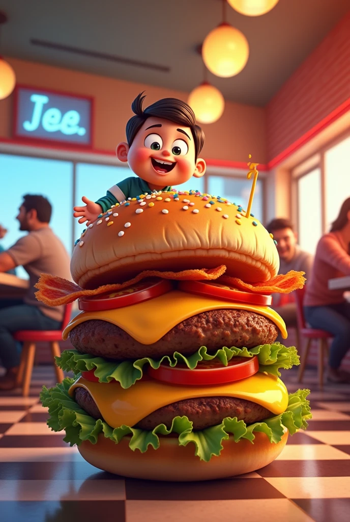 Give him a burger