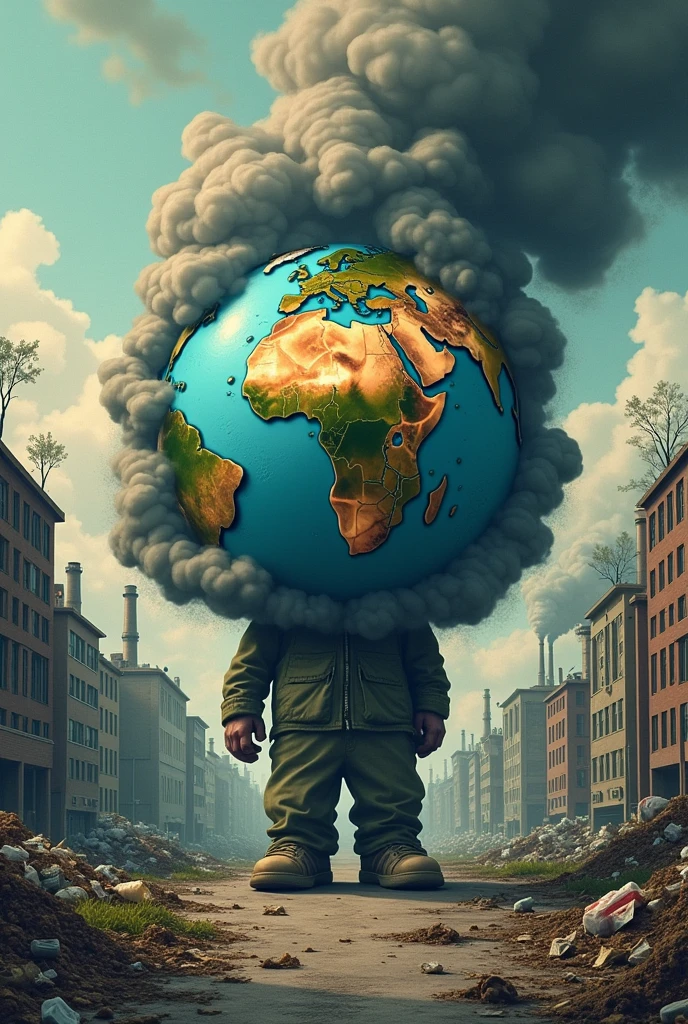 Earth Pollution Crisis - Poster