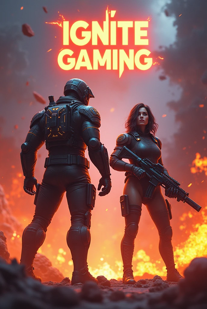 Ignite Gaming for free fire bomb background
ALSO WRITE CAPTION ( IGNITE GAMING ) with 2 characters