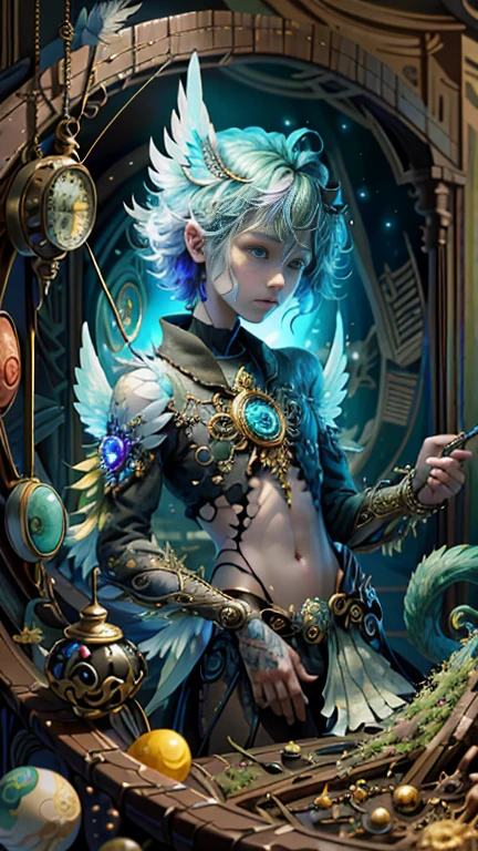 original,(Awareness-raising:1.1),(Highest quality),(masterpiece:1.1),(Highly detailed CG unity 8k ),(Extremely colorful:1.2),A fairy with a young face,A fairy with a young body,6 feathers,Eternity transcends matter, Temporal and spatial dimensions,To end the rule of all things,Covering the reality of everything, High-level Virtual Dream,The laws of the universe are wonderful,Transcendence,Transcendent Dimension,The emergence of Yin and Yang from the void, Birth and Death,Broken Soul,Transcendence,Complete Destruction,Higher divinity that transcends all,Phoenix,universe,10,000 light-years away,The end of the beginning