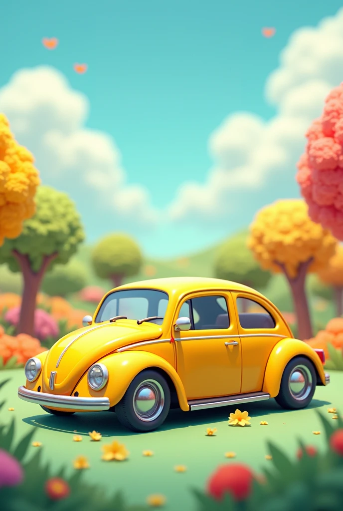Gacha life yellow car side view template
