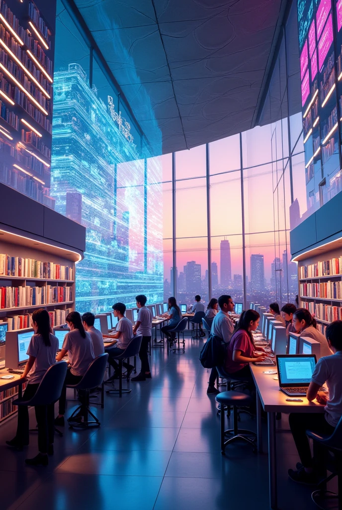 Digital Library in future have many students