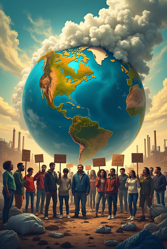 Earth Pollution Crisis - Poster
