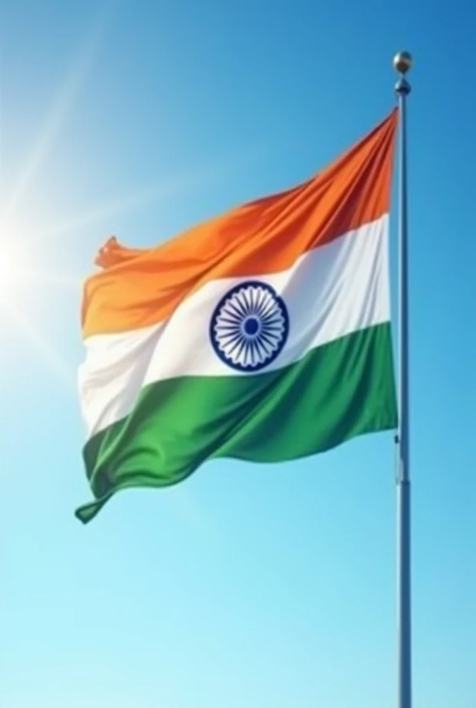 Realistic image of Indian Flag