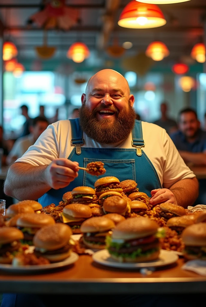 Show me a fat man
Give him a burger and eat
Give him million of burgers
Now go to gym for a steriod