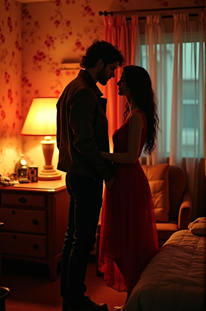 A man and a woman go to a motel together..