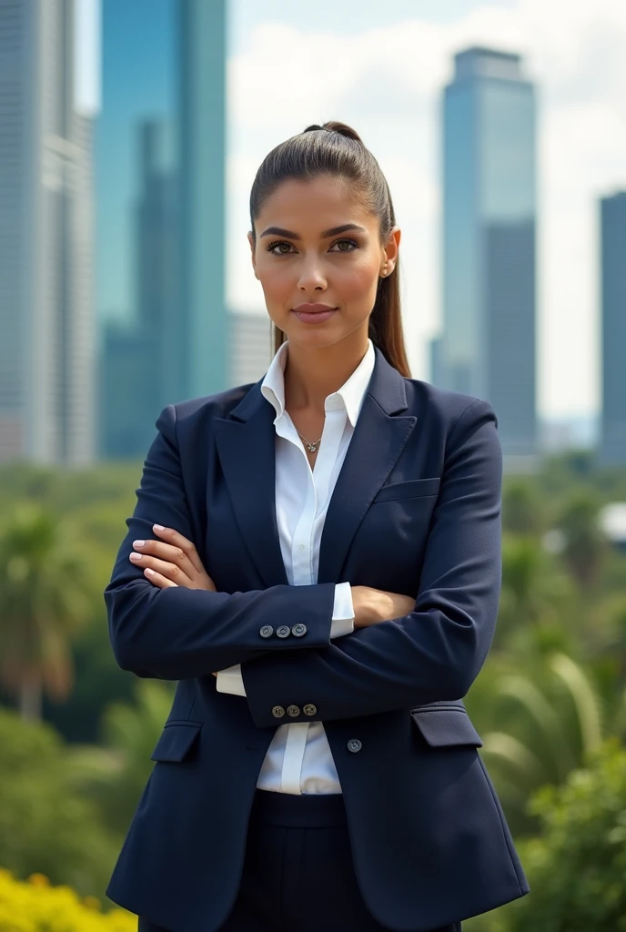 Hardworking Brazilian businesswoman
