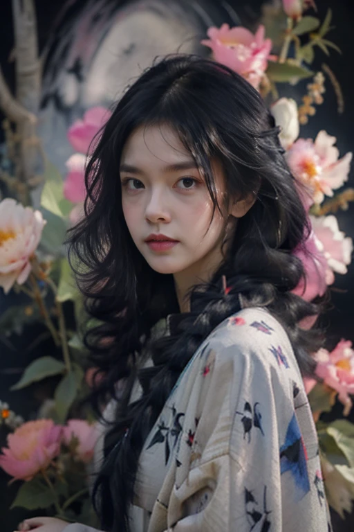 Высокое quality, 8K,masterpiece,illustration (Watercolor+Watercolor) Japanese-style, we use three colors(monochrome). One,1 woman\(grim Reaper,Cute,kawaii,Age 10 years,Hair color: white,to braid hair,dirty hair,dark eye color,big eyes,White skin,big smile,enjoy,whole body,wearing the black robe of the Grim Reaper,(BLACK HOOD),HOLDING THE BRAID,MISS,Flower hair decoration,White hair,(Case transparent:0.8),dynamic pose\),Background\((Black Sky:1.5),(skull:1.3),(withered flowers all over the land),(Red water)\), BREAK ,quality\(8K,wallpaper with extremely detailed computer graphics, masterpiece,a high resolution,top-quality,top-quality real texture skin,Hyperrealistic,increase resolution,RAW-фотографии,лучшее quality,very detailed,wallpaper\)