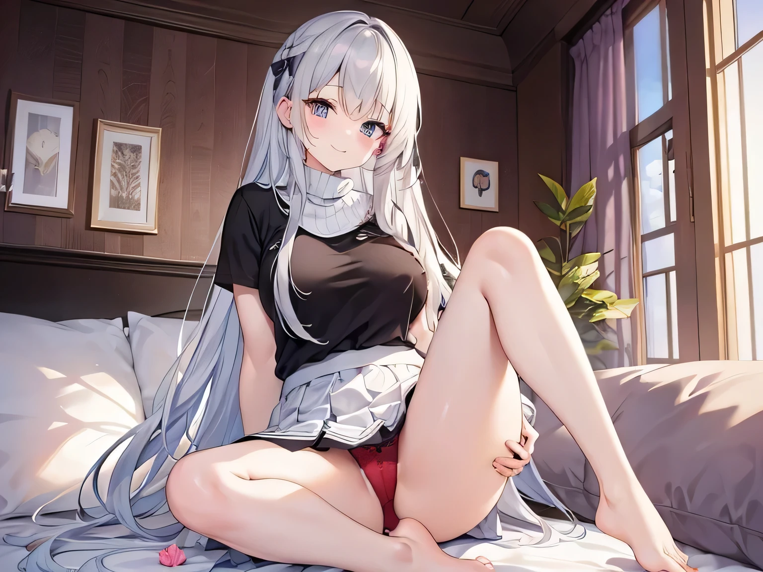 Red lace panties please、