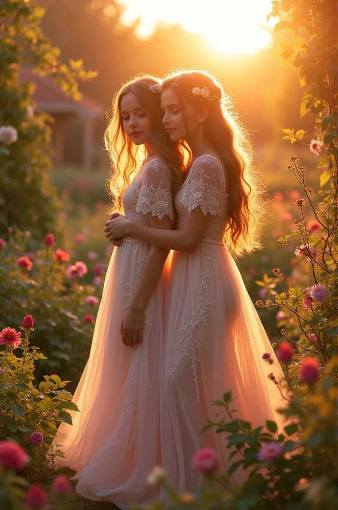 beauty girls with transperan dress