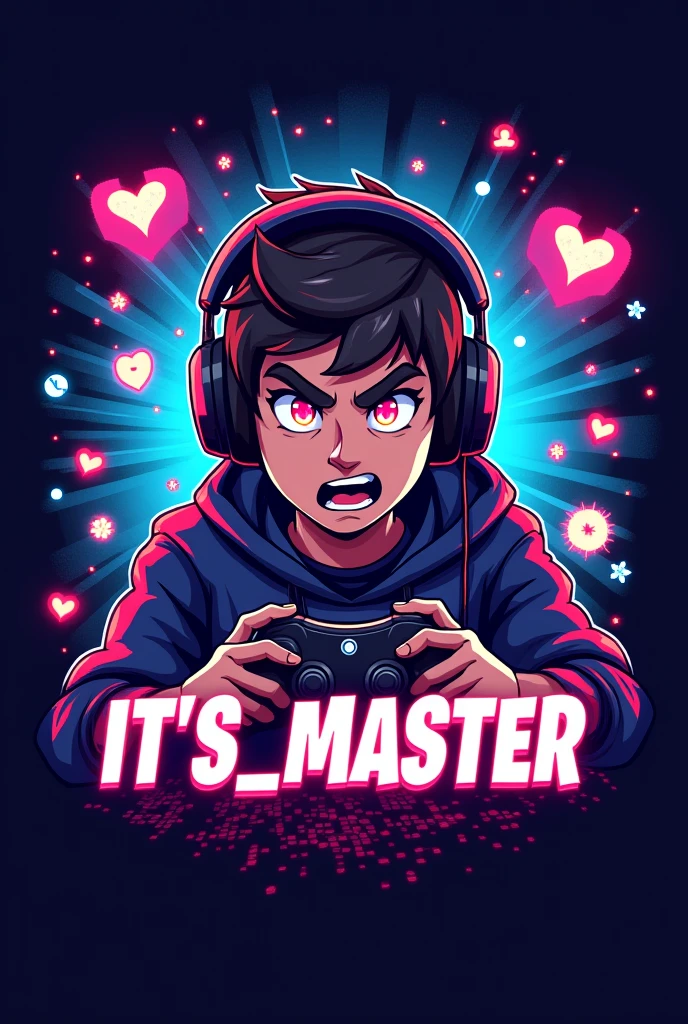 Create a Youtube logo of gaming channel the name of channel is it's _Master
